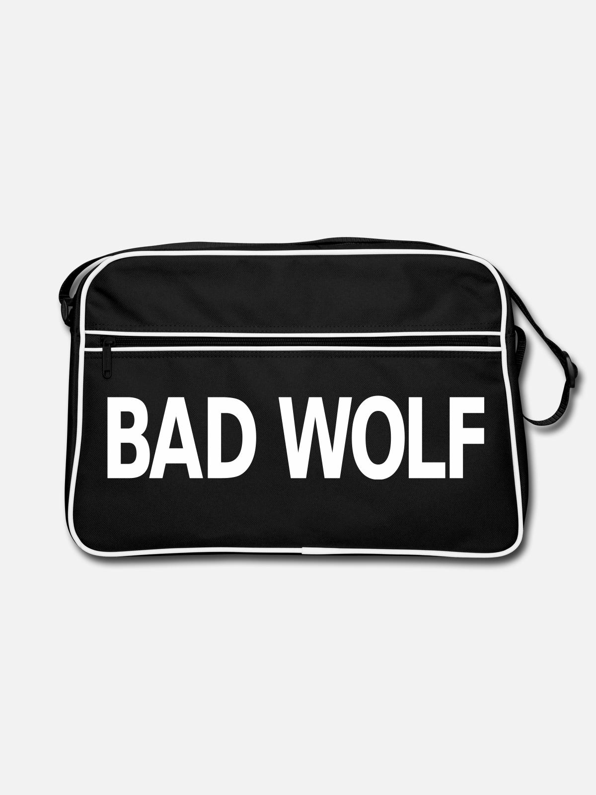 Bad Wolf - Retro Bag - black/white - Front