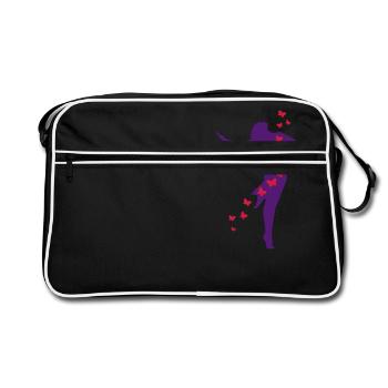 danseuse2 - Sac Retro - noir/blanc - Devant