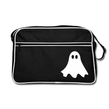 ghost I - Retro Bag - black/white - Front