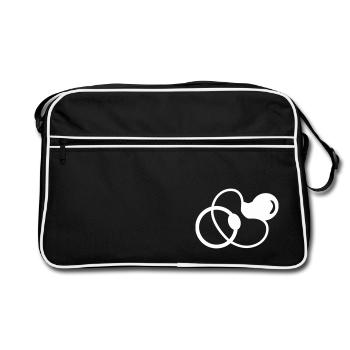 pacifier - Baby - Retro Bag - black/white - Front