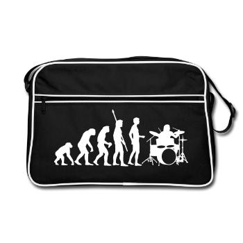 evolution_drummer_b_1c - Sac Retro - noir/blanc - Devant