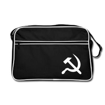 marteau - fauchille - Sac Retro - noir/blanc - Devant