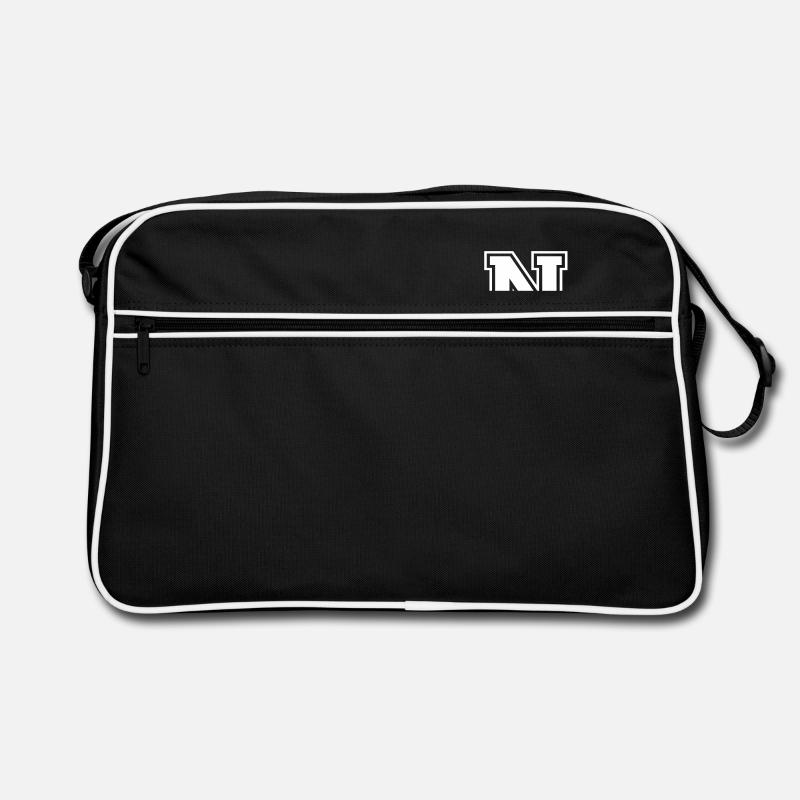 n - Retro Tasche - Schwarz/Weiß