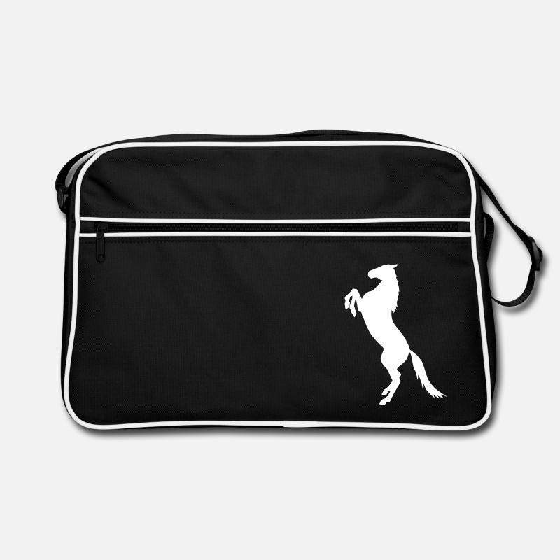 steigendes Pferd Retro Tasche