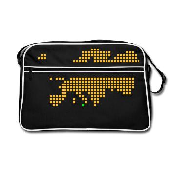 Sicilia Palermo Messina Syrakus - Sac Retro - noir/blanc - Devant