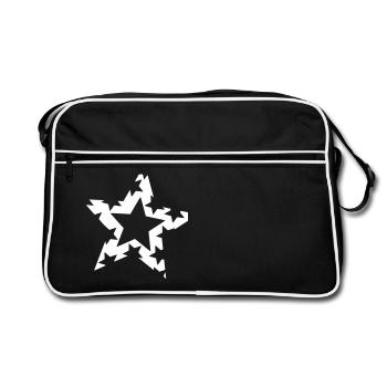 Star - Retro Bag - black/white - Front