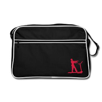 Zombie walking in the dead! - Sac Retro - noir/blanc - Devant