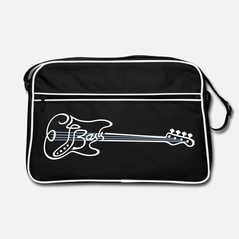 Electric bass strings - Retro Bag - black/white