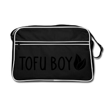 Tofu Boy - Retro Bag - black/white - Front
