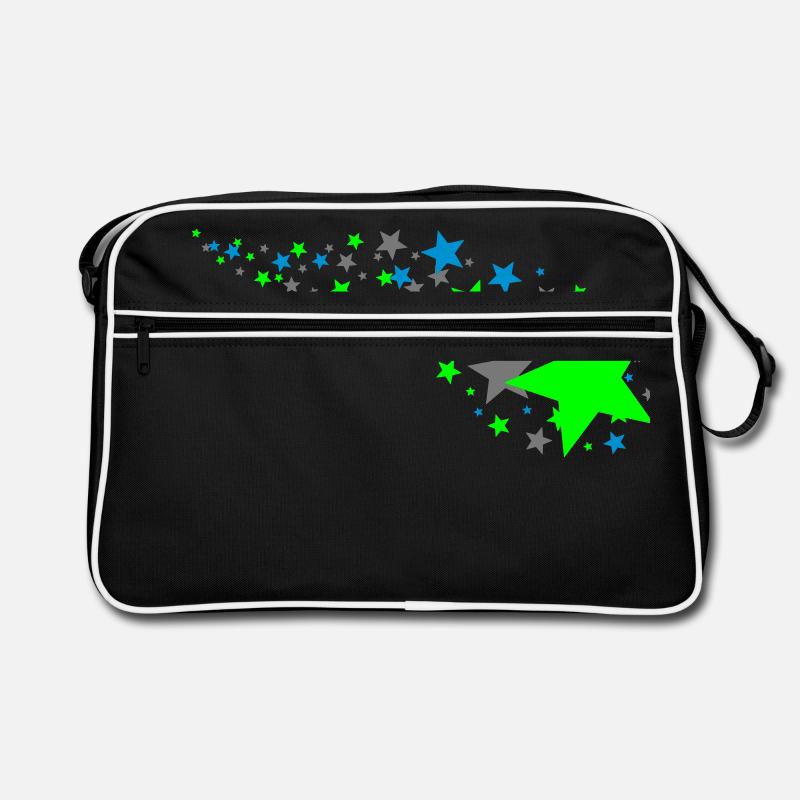 150_sterne - Sac Retro - noir/blanc