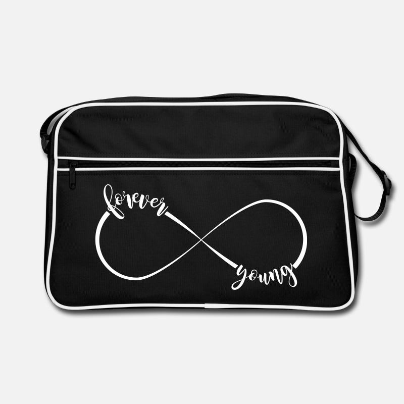 forever young - infinity sign Retro Bag