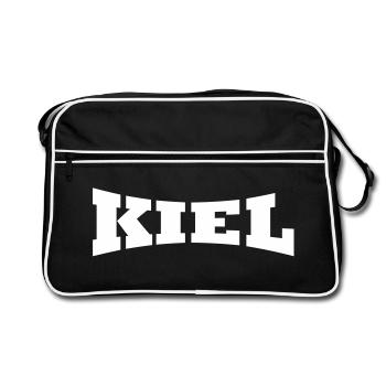 Kiel lettering - Retro Bag - black/white - Front
