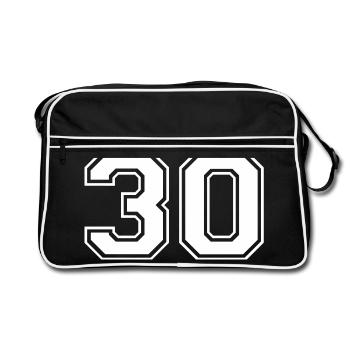 30 - Retro Bag - black/white - Front