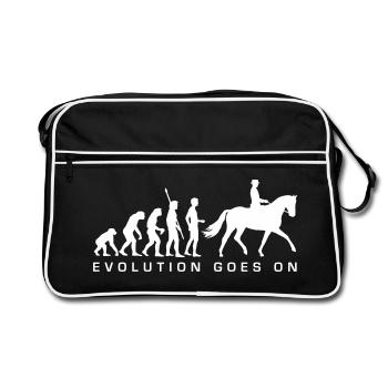 evolution_reiter_b - Retro Bag - black/white - Front