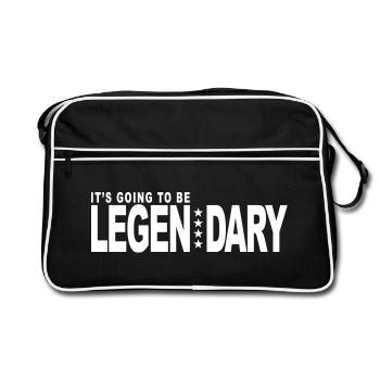 it's going to be legendary 1c original - Retro Bag - black/white - Front