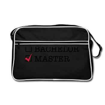 Master - Retro Tasche - Schwarz/Weiß - Vorne