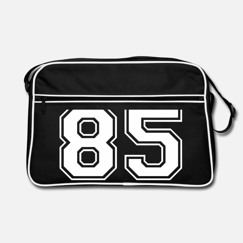 85 - Retro Tasche - Schwarz/Weiß