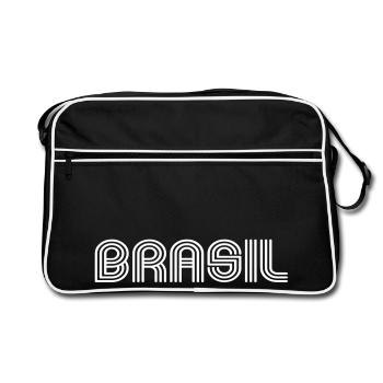 brasil 70 Font Lounge - Retro Bag - black/white - Front