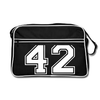 42 - Sac Retro - noir/blanc - Devant