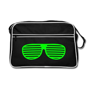 glasses lunettes - Sac Retro - noir/blanc - Devant