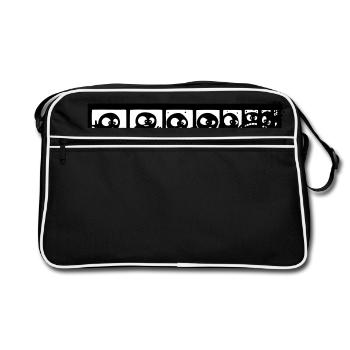 Strip BD Cartoon - Sac Retro - noir/blanc - Devant