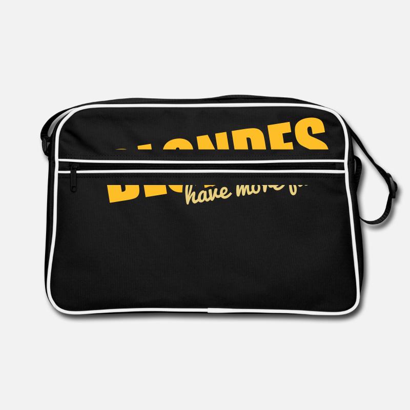 Blondes have more fun! - Retro Bag - black/white