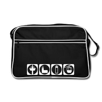 Cologne pictogramme - Sac Retro - noir/blanc - Devant