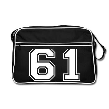 61 - Retro Bag - black/white - Front