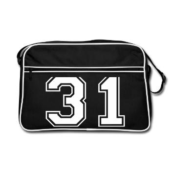 31 - Retro Tasche - Schwarz/Weiß - Vorne