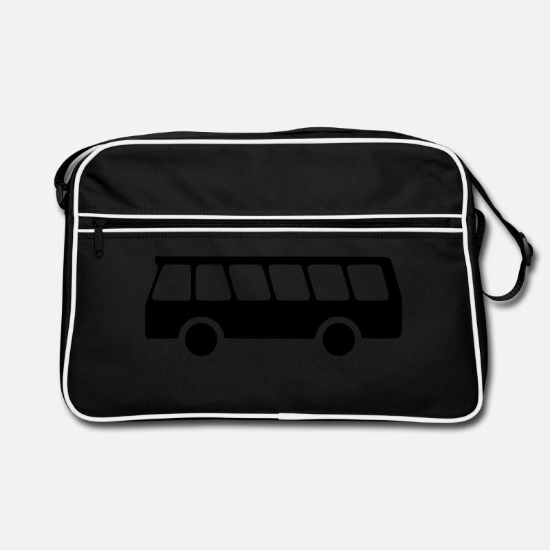 Bus - Retro Tasche - Schwarz/Weiß