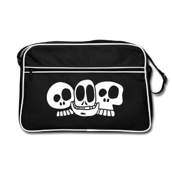 the skulls - Sac Retro - noir/blanc - Devant