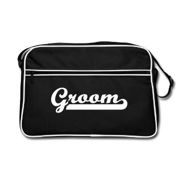 Groom - Sac Retro - noir/blanc - Devant