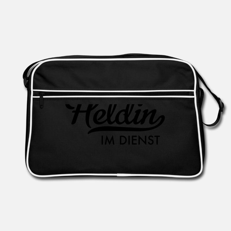 Heldin im Dienst Retro Tasche