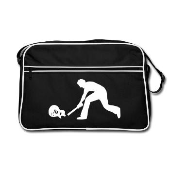 rock_and_roll_072011_d_1c - Retro Bag - black/white - Front