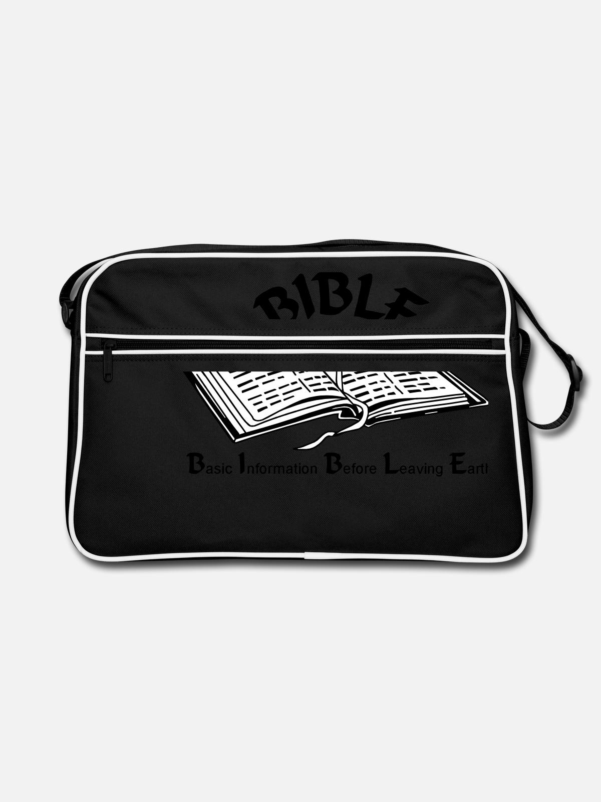 bible - Sac Retro - noir/blanc - Devant
