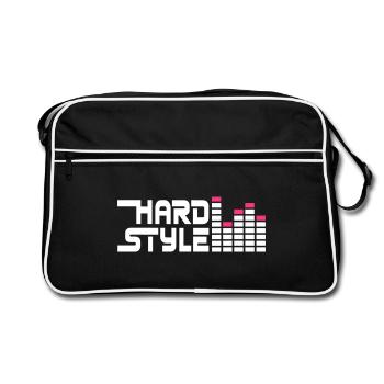hard style hardstyle equalizer FR - Sac Retro - noir/blanc - Devant