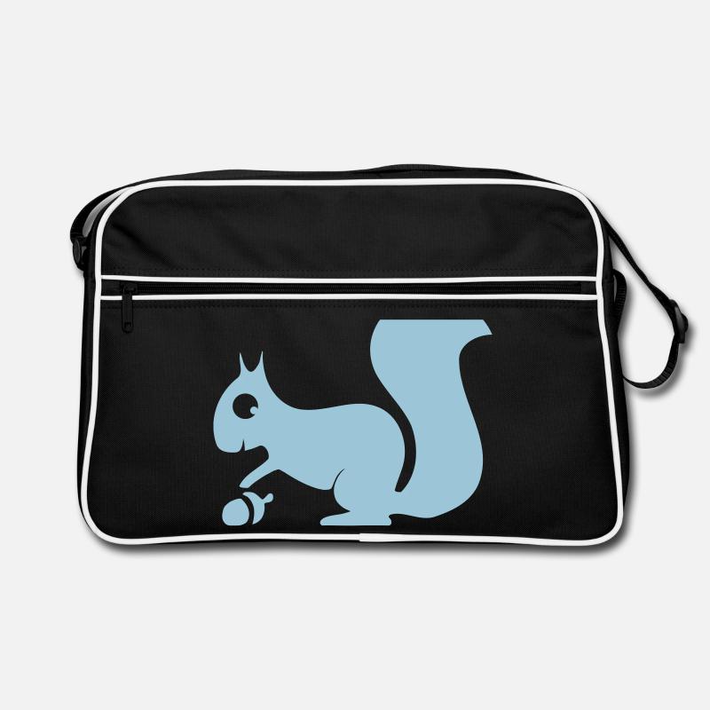 Eichhörnchen eichkatzl wald tier wild jagd jäger Retro Tasche