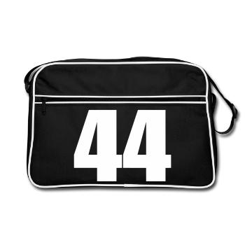 44 - Retro Bag - black/white - Front