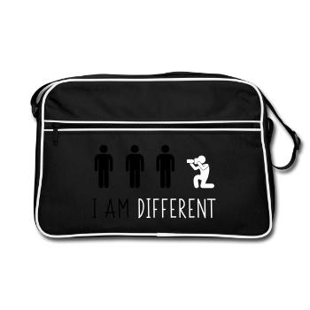 i am different photographer - Retro Bag - black/white - Front