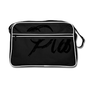 Pia - Retro Bag - black/white - Front