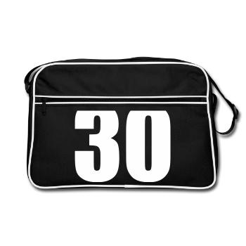 30 - Retro Bag - black/white - Front