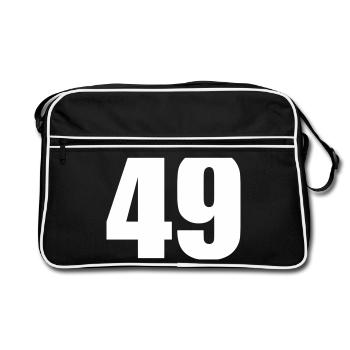 49 - Retro Bag - black/white - Front