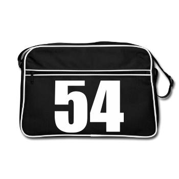 54 - Retro Bag - black/white - Front