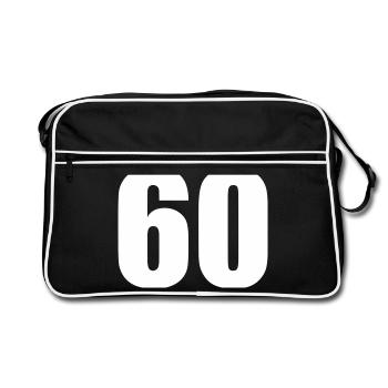 60 - Retro Bag - black/white - Front