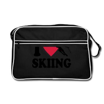 ski - Retro Bag - black/white - Front