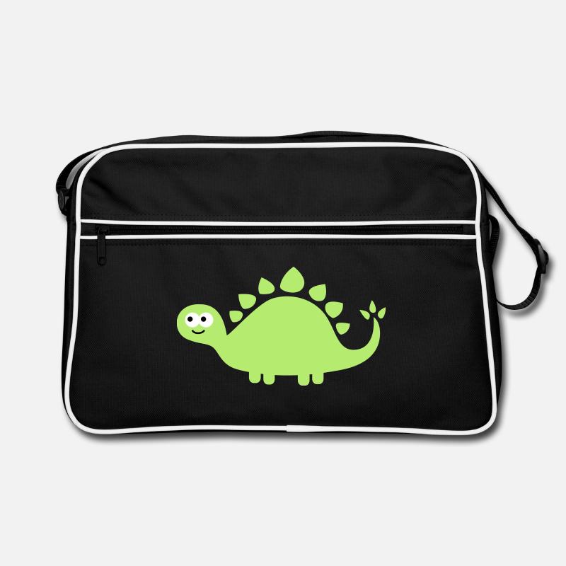 Funny cute dinosaur Retro Bag