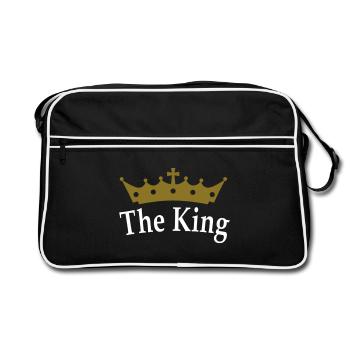 The King - Retro Bag - black/white - Front