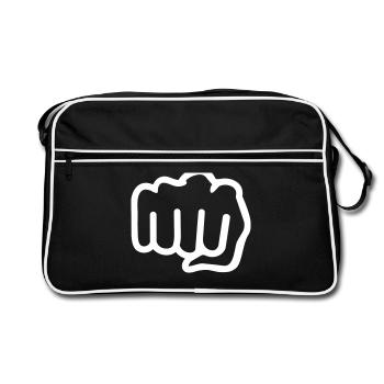 Faust - Retro Tasche - Schwarz/Weiß - Vorne