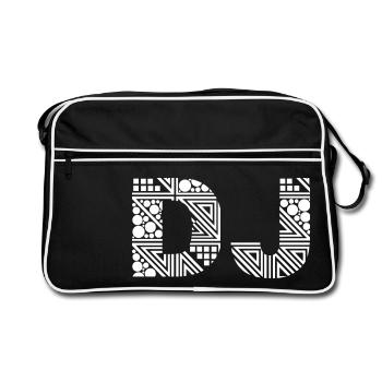DJ - Retro Bag - black/white - Front
