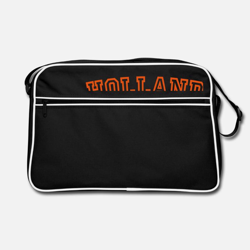 holland - Retro Tasche - Schwarz/Weiß